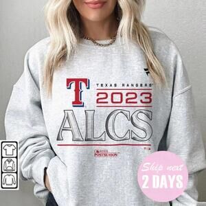 Retro 90S M Lb Texas Baseball Sweatshirt, Rangers Alcs Baseball